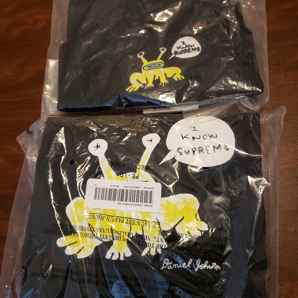 Supreme Daniel Johnston Frog Tee and Beanie